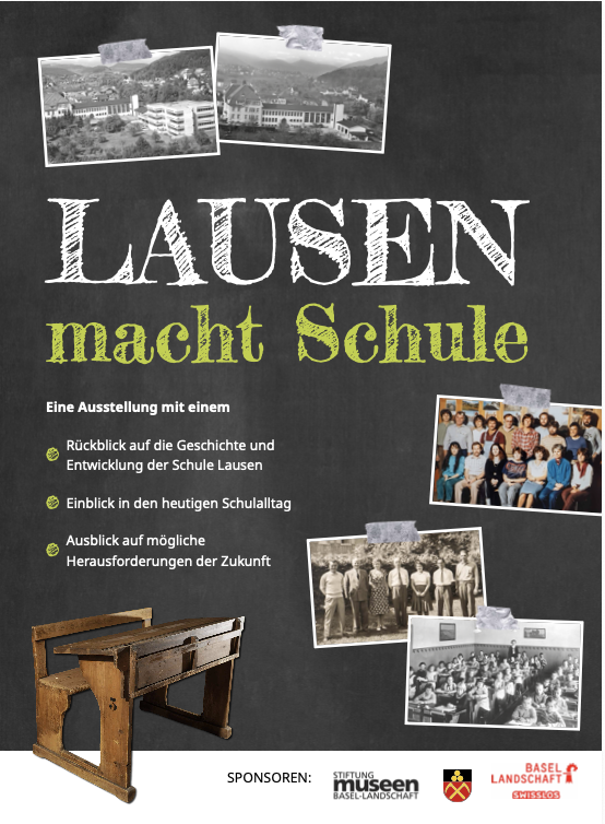 Flyer zur Ausstellung Lausen- ein Dorf im Wandel der Zeit