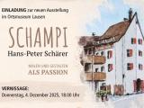 Vernissage neue Ausstellung "Schampi-malen und gestalten als Passion" von Hans-Peter Schärer