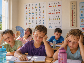 Schulische Massnahmen während der Hitzewelle