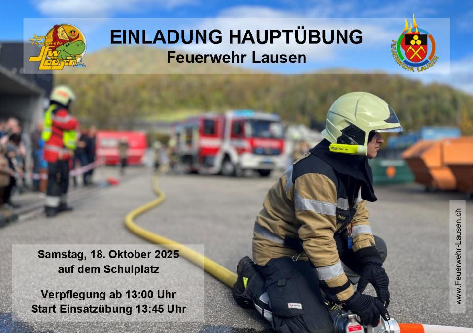 Einladung Hauptübung